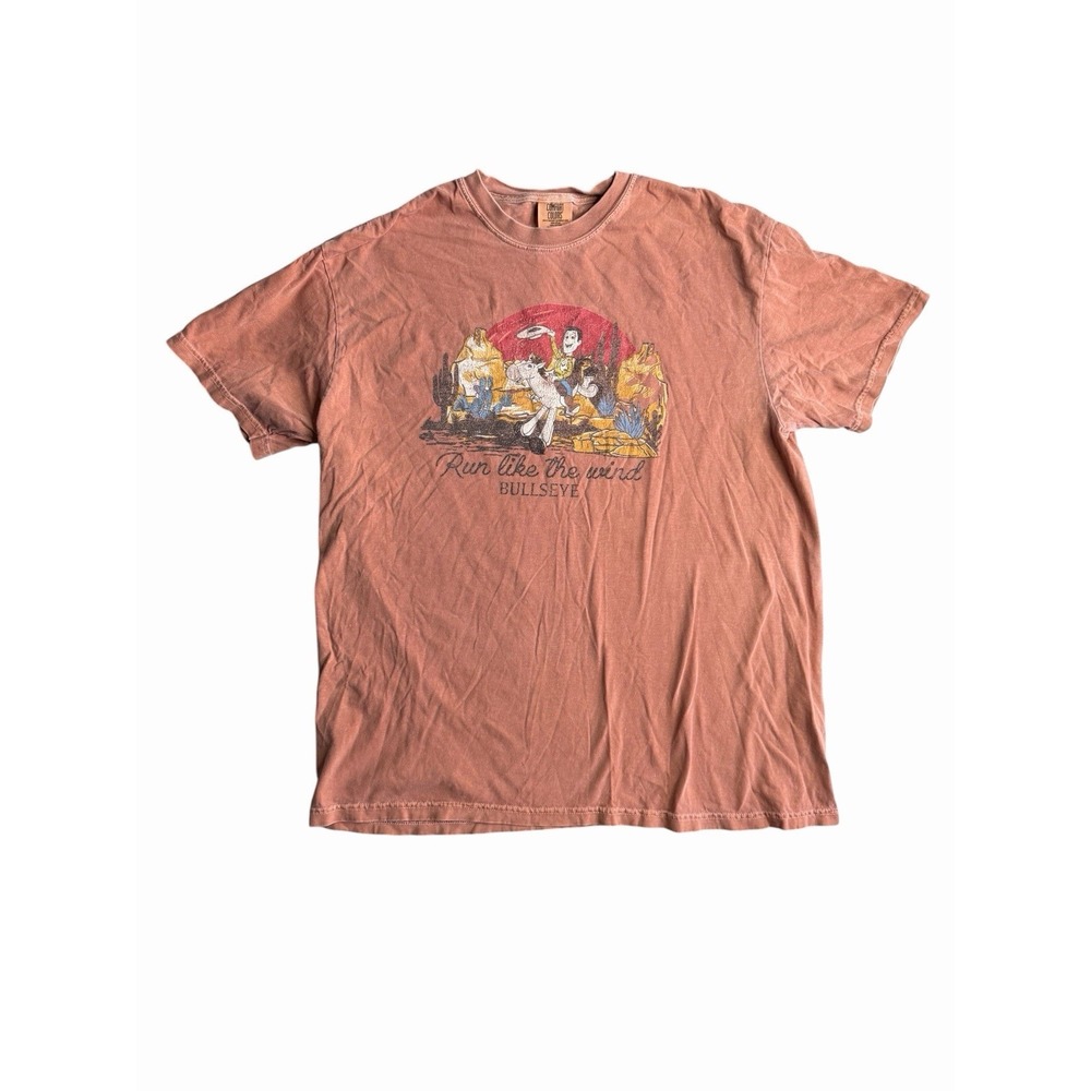 Toy Story Woody Bullseye Graphic Tee Comfort Colors XL Faded